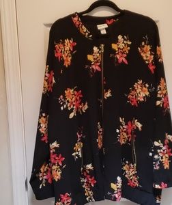 Floral Bomber Jacket